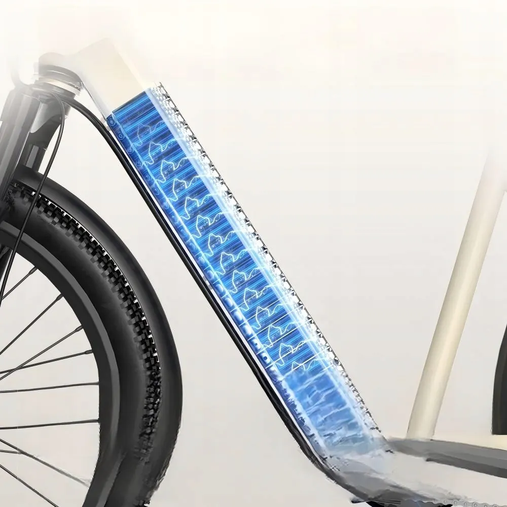 Cuadro de aluminio de la e-bike Aairsk SU7 con soldaduras limpias