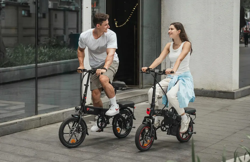 DYU A5 Bicicleta Eléctrica Plegable Urbana image 5