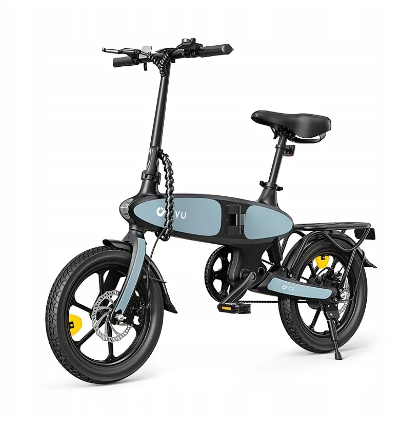 Bicicleta eléctrica DYU C2 plegable 16 pulgadas parcialmente ensamblada