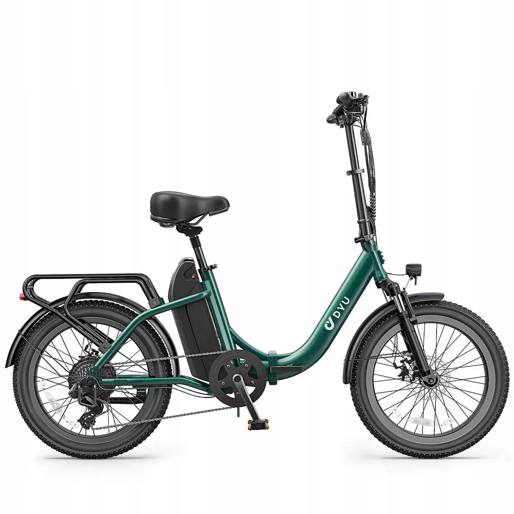 Bicicleta eléctrica plegable DYU C9 recomendada para usuarios de 160 a 195 cm