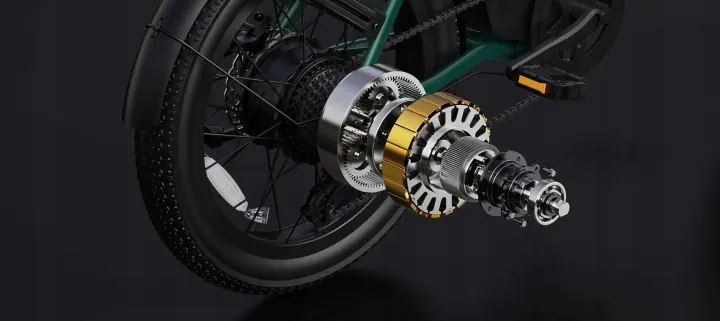DYU C9 con motor 250W y cambios Shimano 7 velocidades