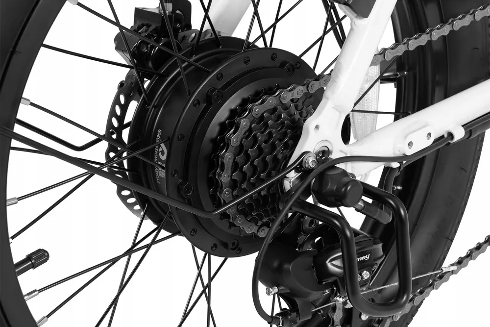 Bicicleta eléctrica plegable DYU C9 con motor de 250 W y batería de 15.6 Ah