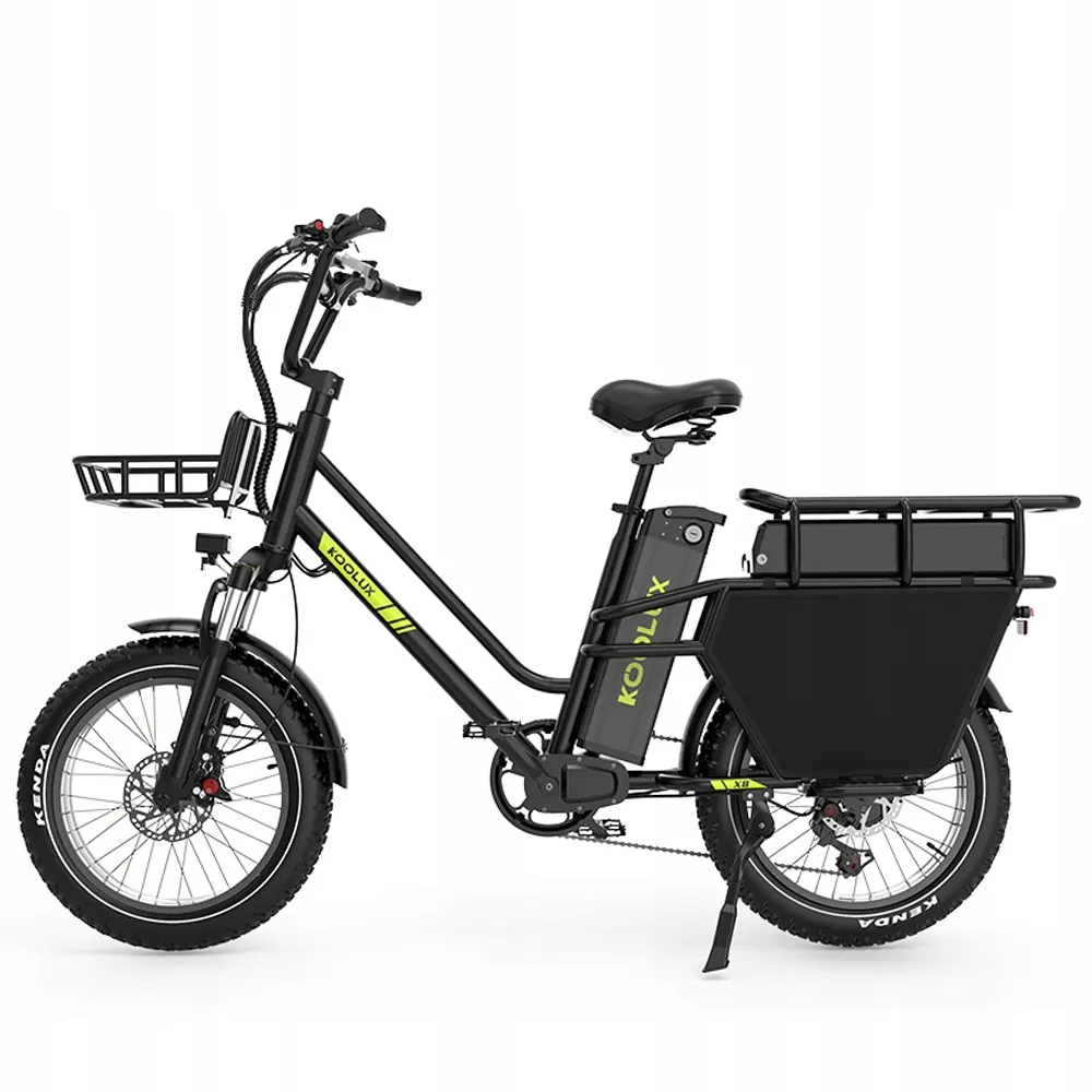 Bicicleta eléctrica KOOLUX 1000W 48V65Ah, alcanza 50km/h, con freno de aceite y aplicación.