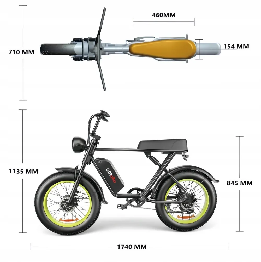 Bicicleta eléctrica EMOKO C91 preensamblada y ajustada
