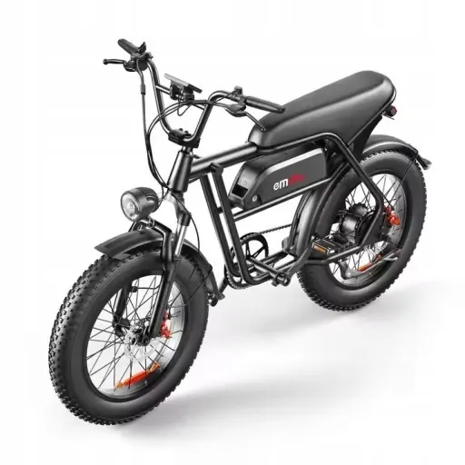 Bicicleta eléctrica EMOKO C99 con batería 20AH y neumáticos gruesos 20 pulgadas