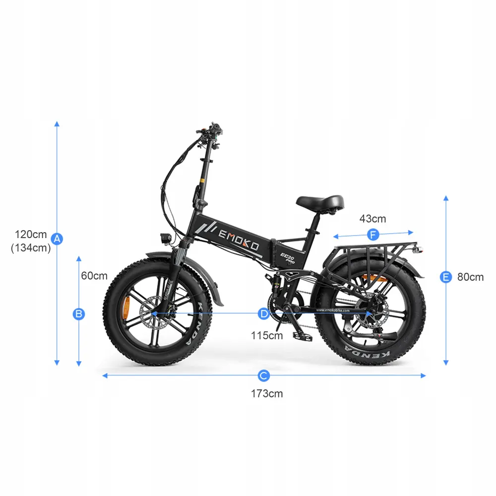 EMOKO EC20 PRO Bicicleta Eléctrica Plegable image 3