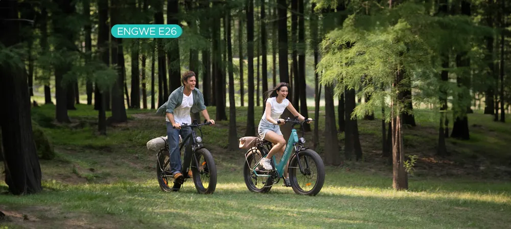 Bicicleta eléctrica ENGWE E26 ST con cuadro talla L, ruedas 26 pulgadas.