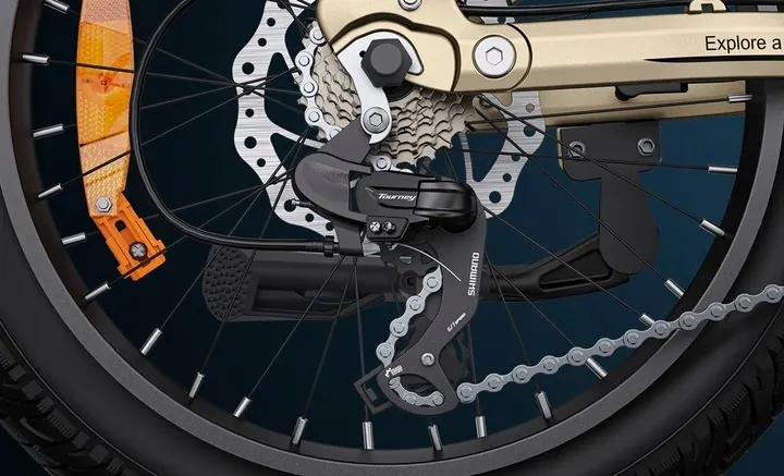 Bicicleta eléctrica plegable ENGWE L20 3.0 Pro con cuadro de aluminio ligero y resistente.