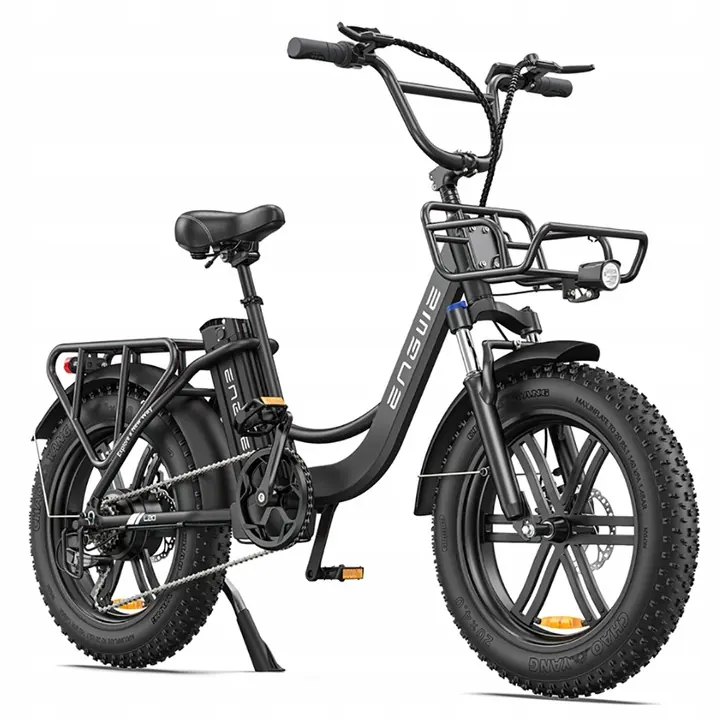 Bicicleta eléctrica Engwe L20 250W negra con ruedas 20 pulgadas y cuadro pequeño