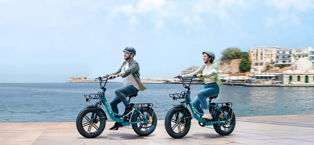 Bicicleta eléctrica ENGWE L20 BOOST roja con cuadro de aluminio talla L