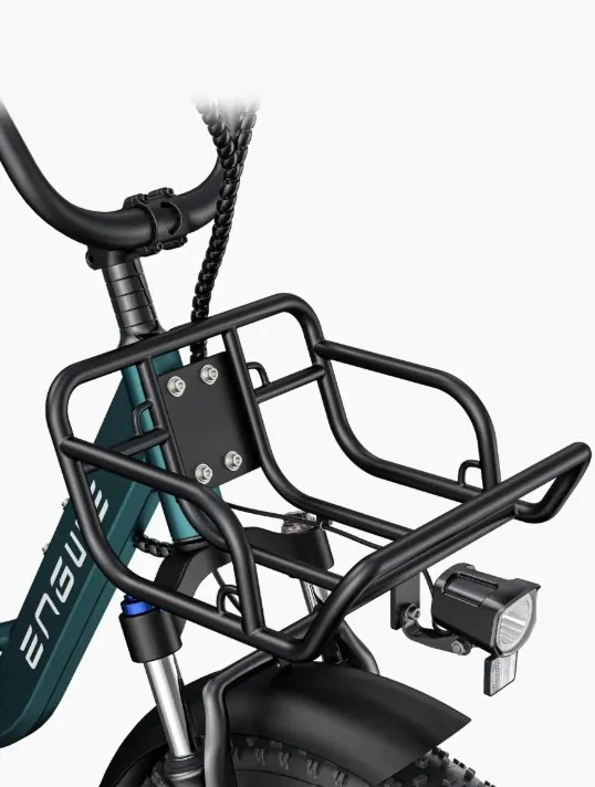 Frenos de disco mecánicos en la bicicleta eléctrica ENGWE L20 BOOST negra