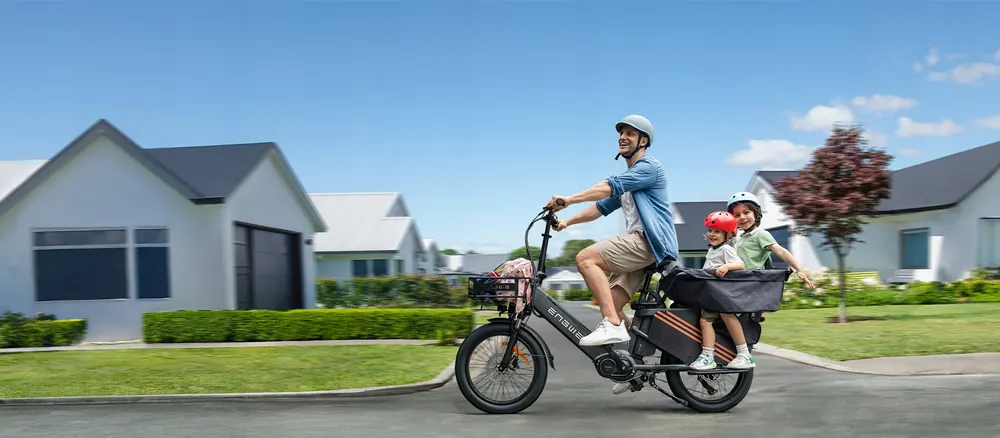 Bicicleta eléctrica ENGWE LE20 con doble batería 48V38.4Ah y ruedas 20 pulgadas
