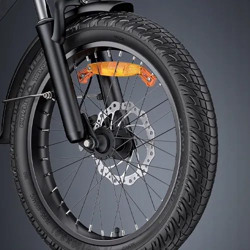 Cuadro de aluminio de la bicicleta eléctrica ENGWE LE20 con doble batería