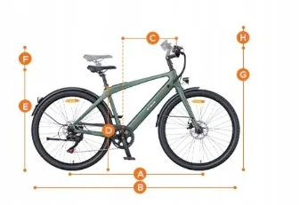 Frenos de disco mecánicos en la bicicleta eléctrica ENGWE MapFour N1 AIR ST.