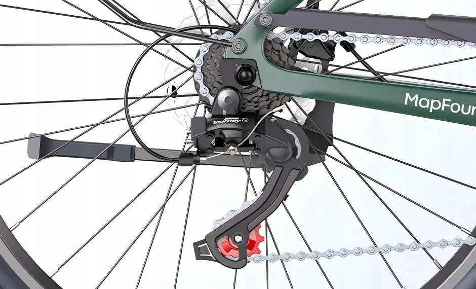 Motor eléctrico de 250W en la bicicleta urbana ENGWE MapFour N1 AIR ST.