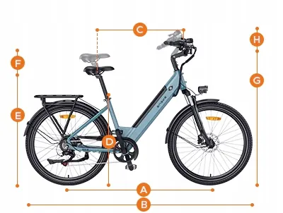 Motor de 250W en bicicleta eléctrica Engwe P275 SE para asistencia al pedaleo