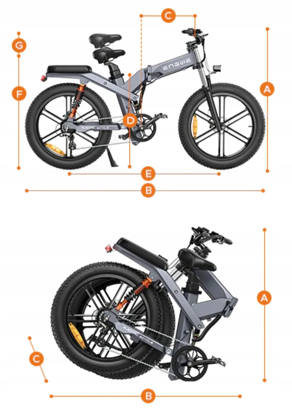 ENGWE X26 Bicicleta Eléctrica Doble Batería image 5