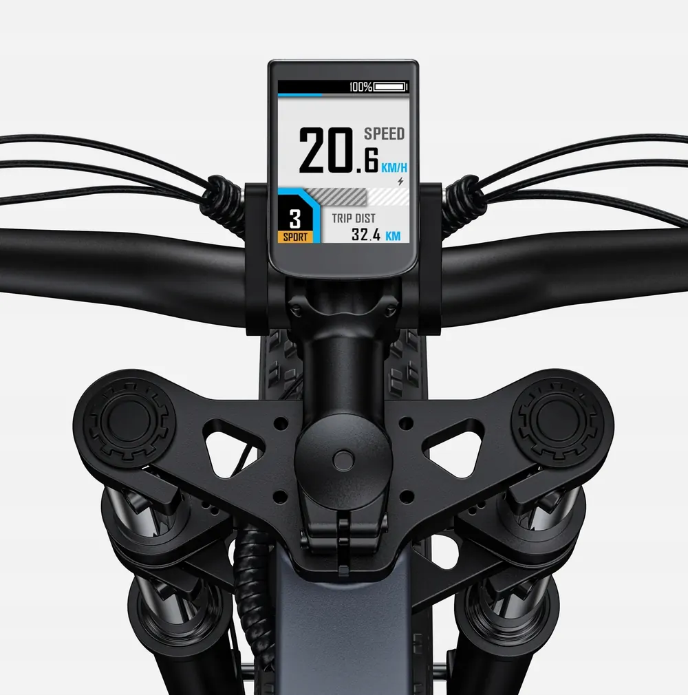 Motor de 1000W de la bicicleta eléctrica ENGWE X26 con doble batería