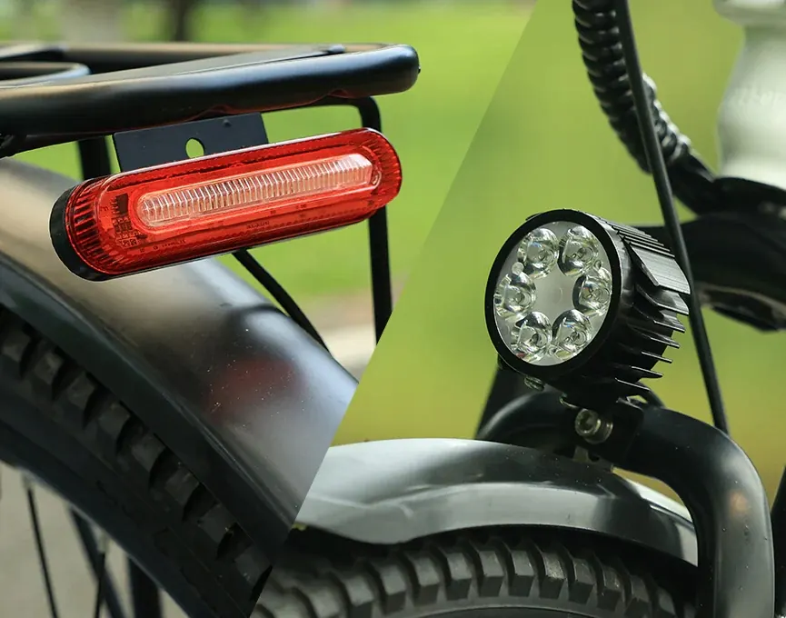 Motor de 250W en la bicicleta eléctrica ESKUTE C100 Plus con autonomía de 60 km.