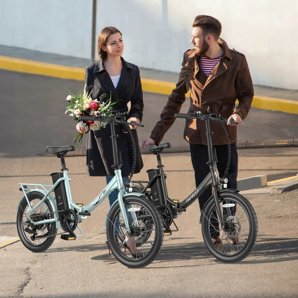 Bicicleta eléctrica FAFREES F20 Lasting negra con batería 18.2Ah y autonomía 190 km