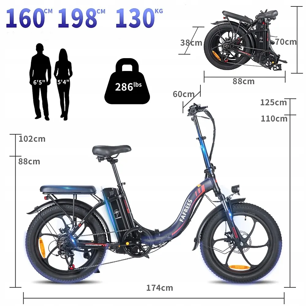 Fafrees F20 plegable con peso total 30.7 kg en su embalaje