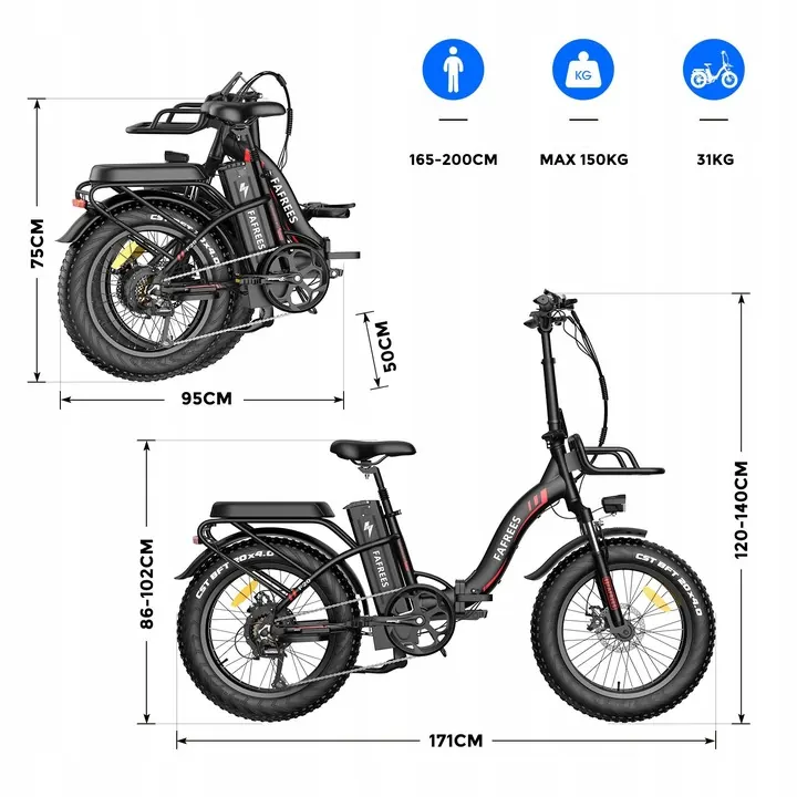 FAFREES F20 MAX Bicicleta Eléctrica Plegable image 15