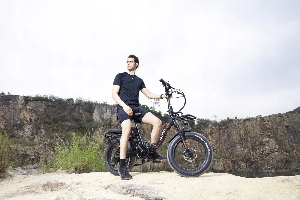 Cuadro de aluminio de la bicicleta eléctrica FAFREES F20 MAX con motor 250W
