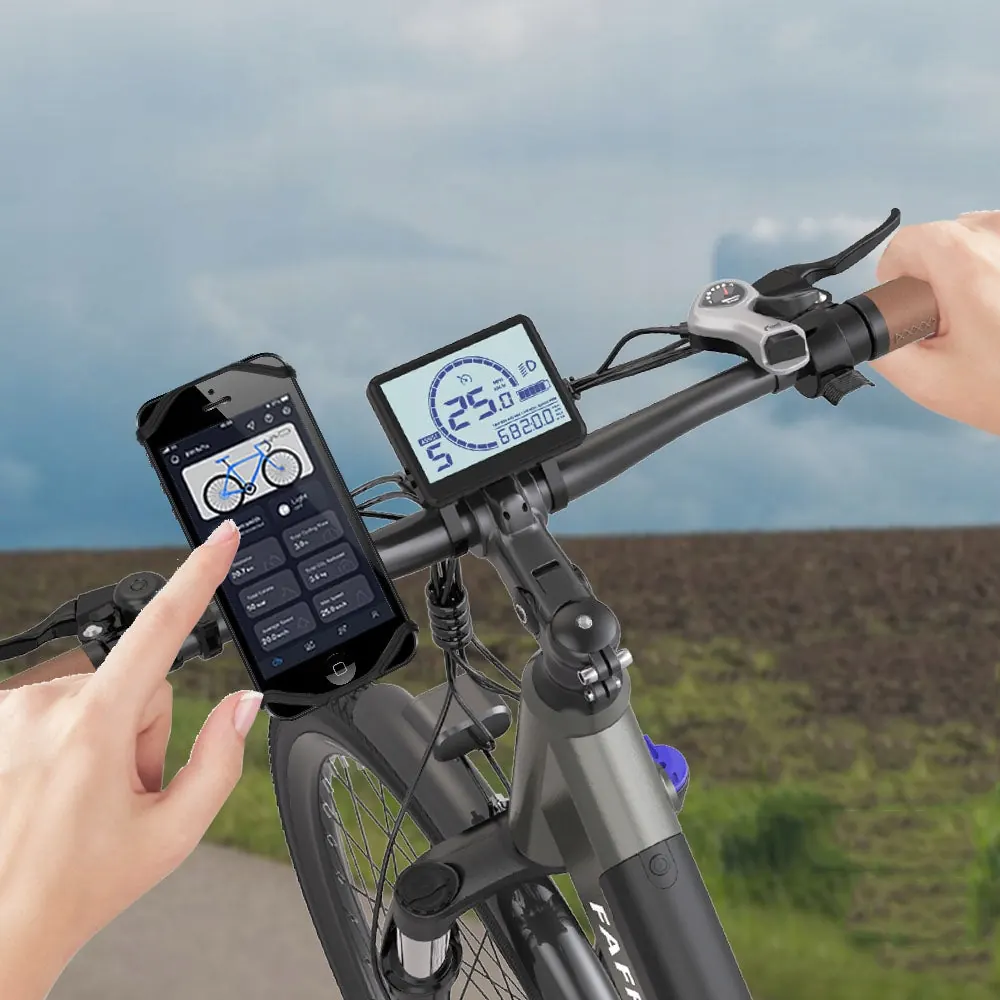 Cuadro de 18 pulgadas de aluminio en bicicleta eléctrica Fafrees F26 Pro
