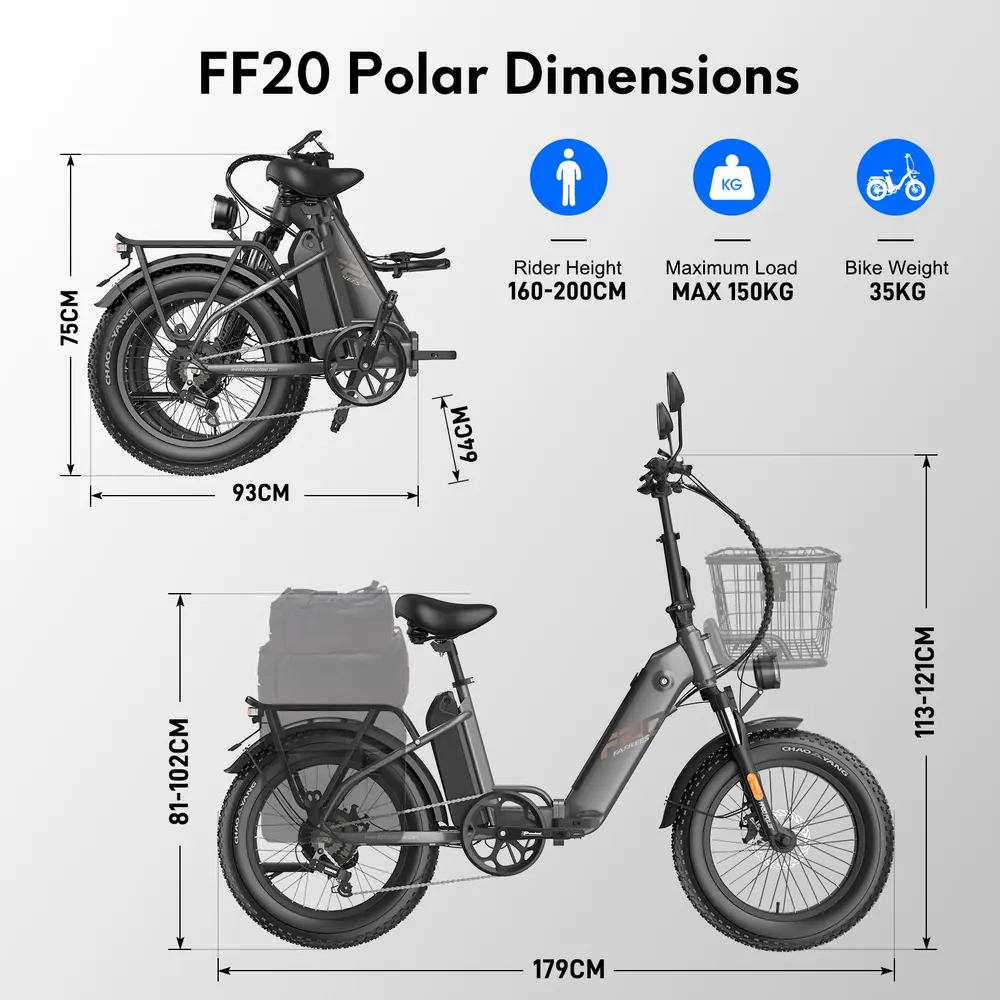 FAFREES FF20 Polar Eléctrica Plegable 20" image 6
