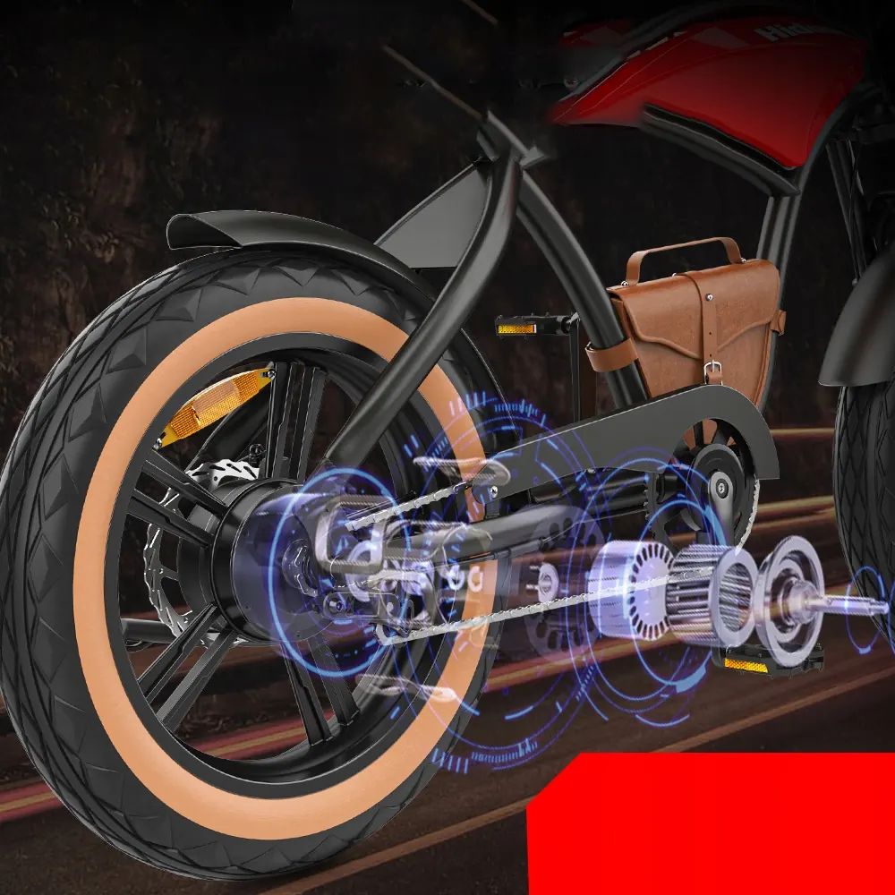 Horquilla con amortiguación delantera de la e-bike HIDOES B10