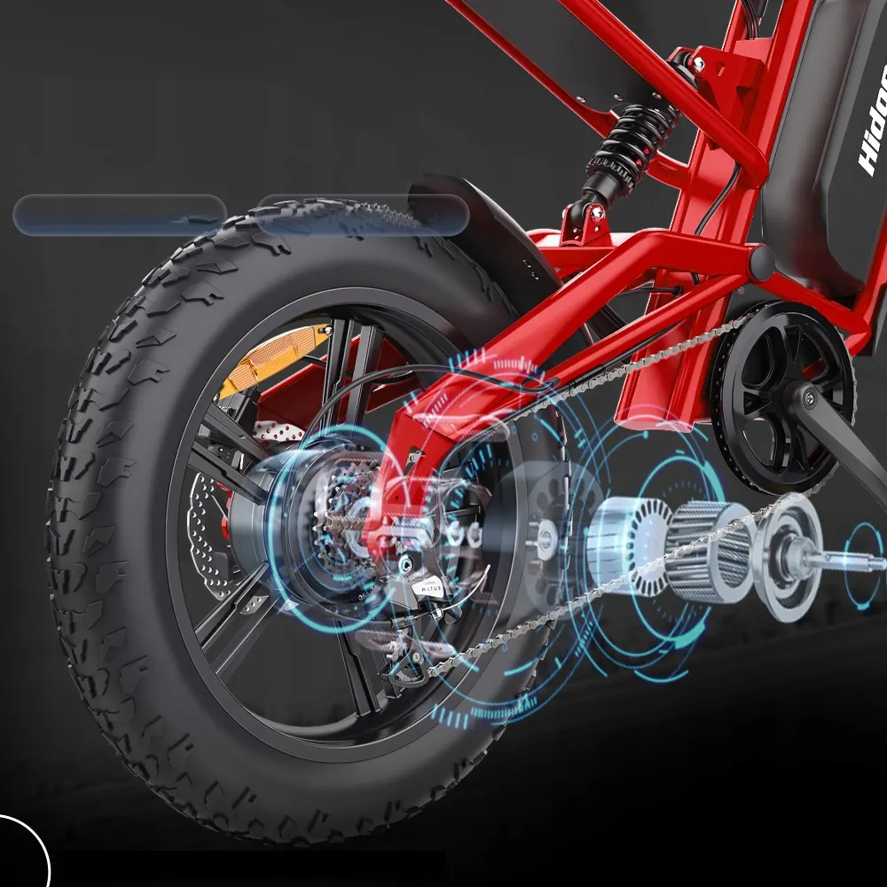 Bicicleta eléctrica Hidoes B6 con frenos hidráulicos y pantalla LCD