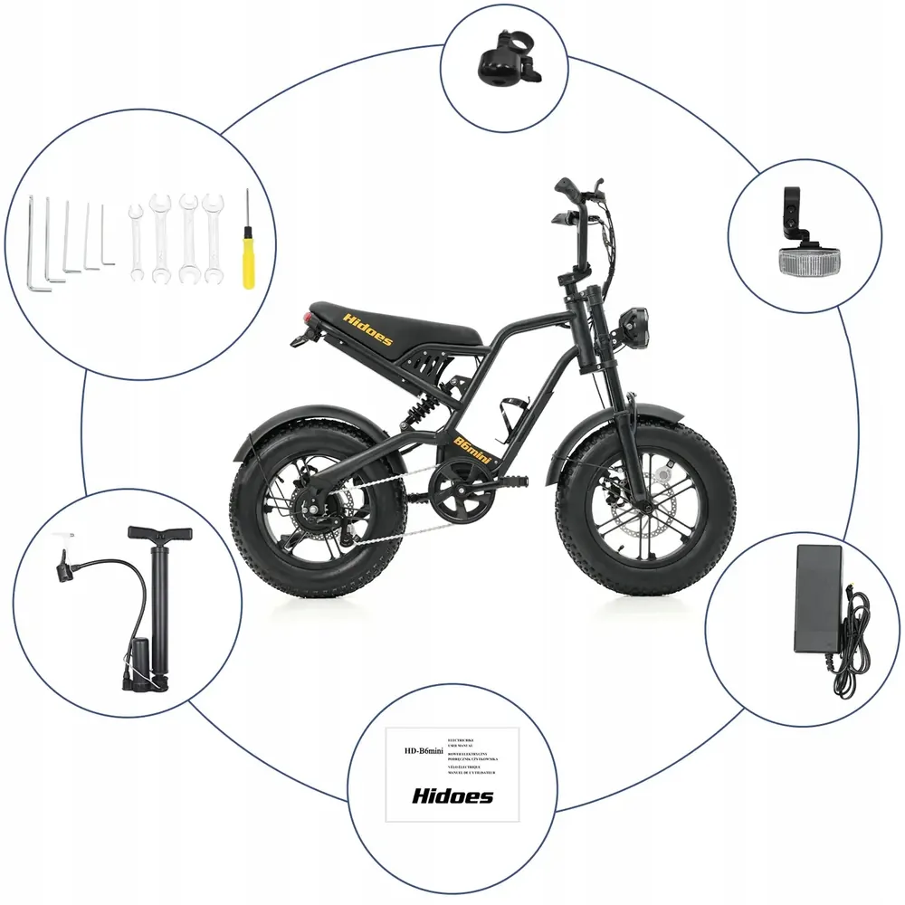 HIDOES B6 MINI Bicicleta Eléctrica Compacta image 6