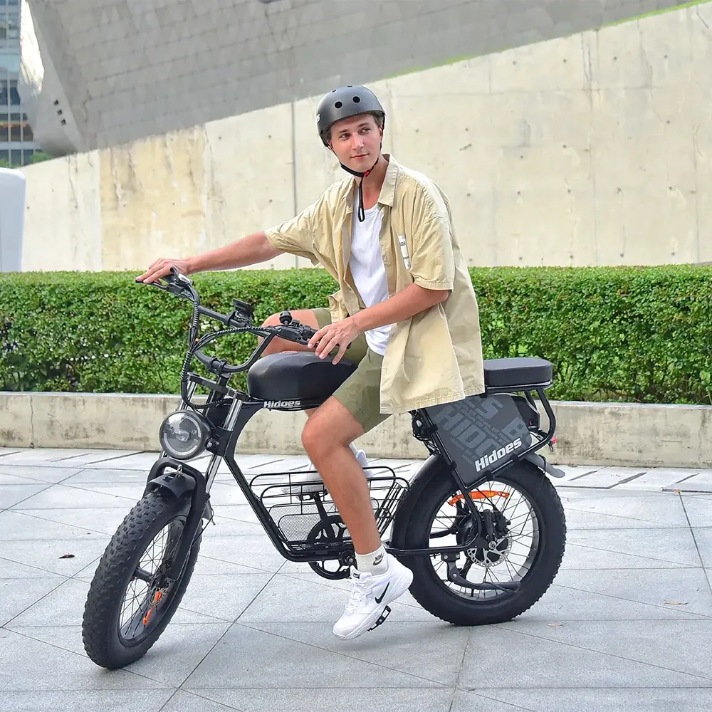 Hidoes B9 bicicleta eléctrica unisex con ruedas gordas 20 pulgadas