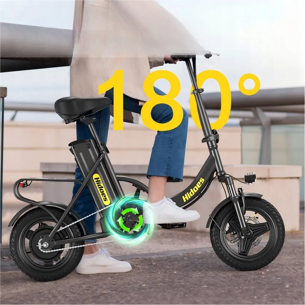 Batería incluida en la bicicleta eléctrica plegable Hidoes C5