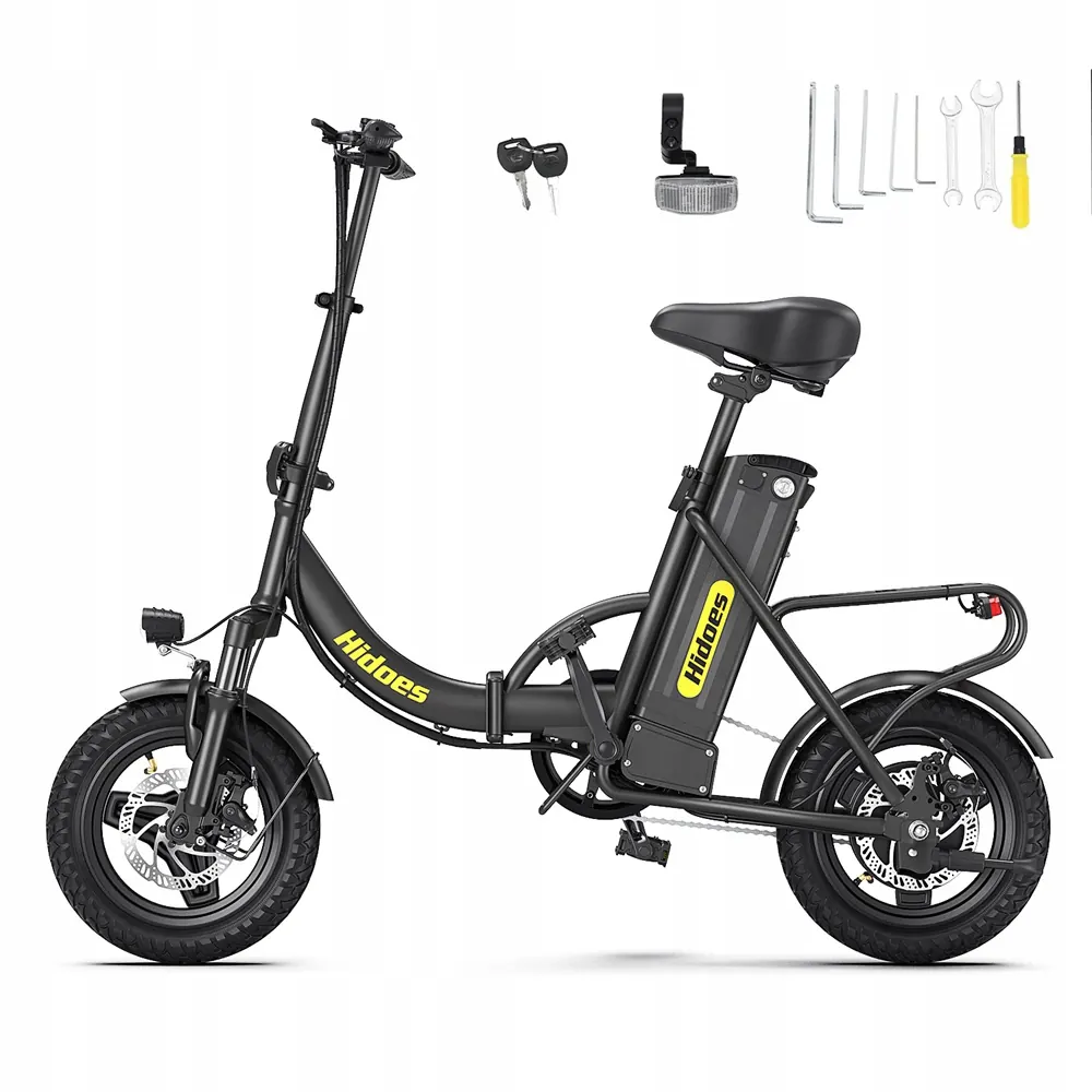 Bicicleta eléctrica plegable Hidoes C5 con motor de 350W y velocidad 25km/h