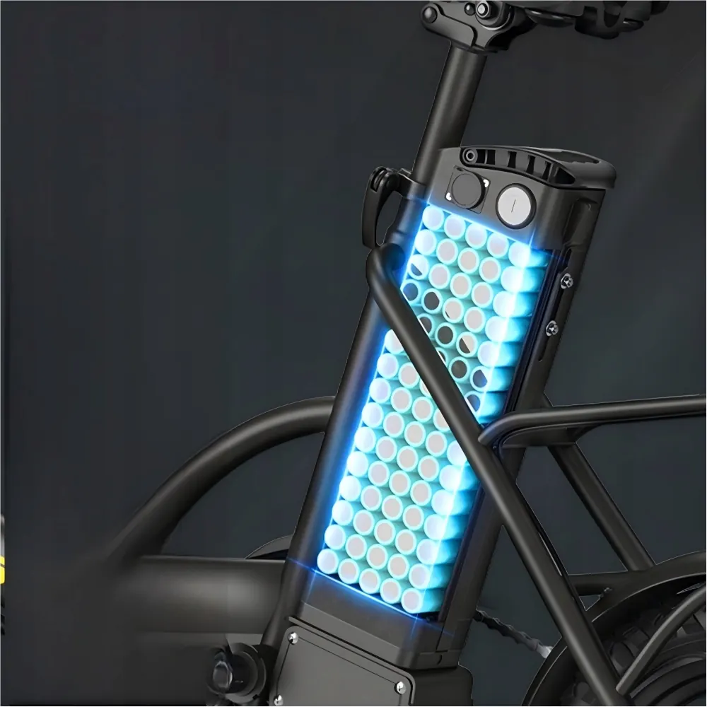 Motor de 350W en la bicicleta eléctrica plegable Hidoes C5.