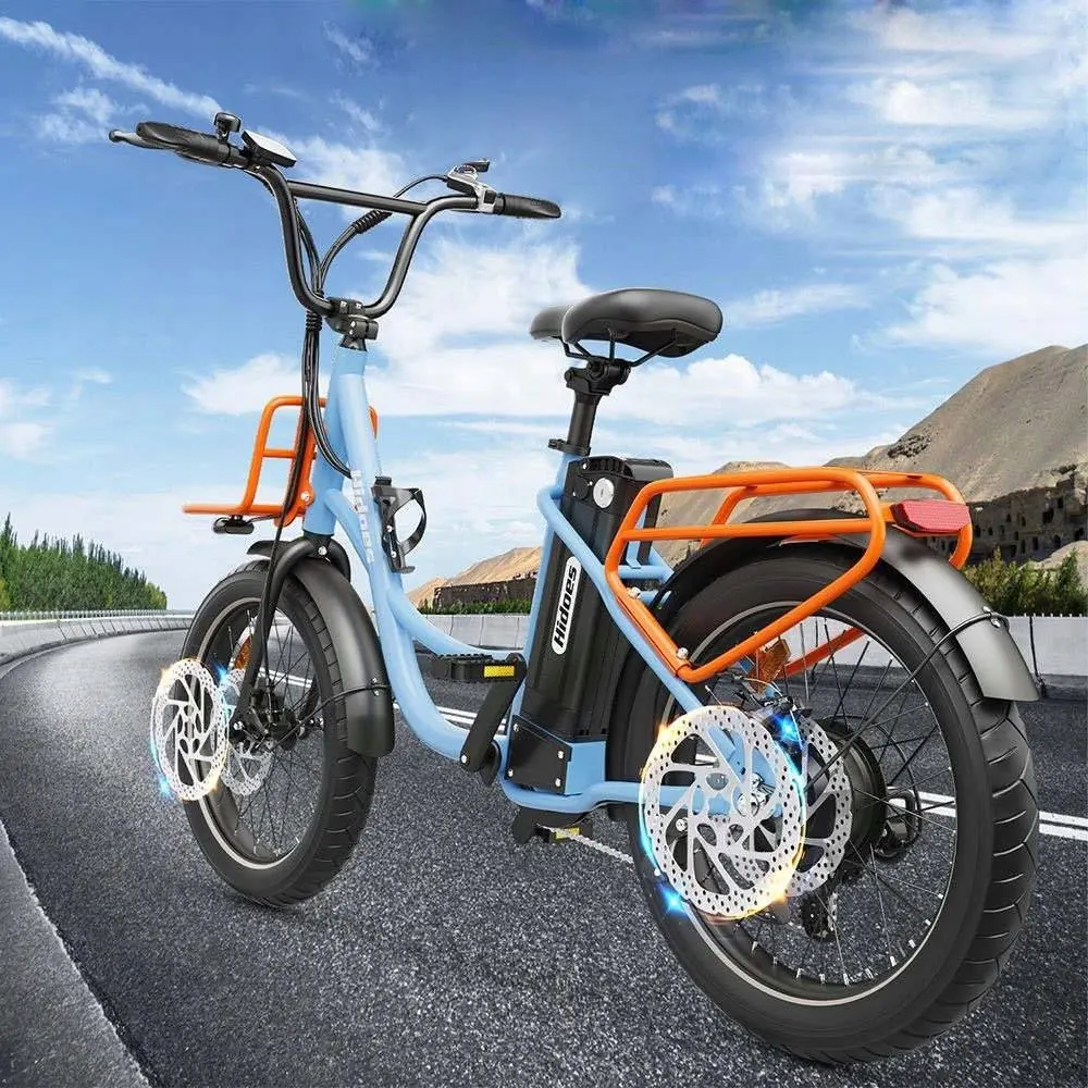 Cuadro de aluminio ligero y resistente en la bicicleta eléctrica Hidoes C6