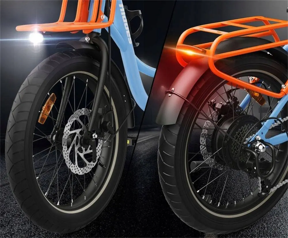 Bicicleta eléctrica Hidoes C6 con motor de 250W de potencia nominal máxima