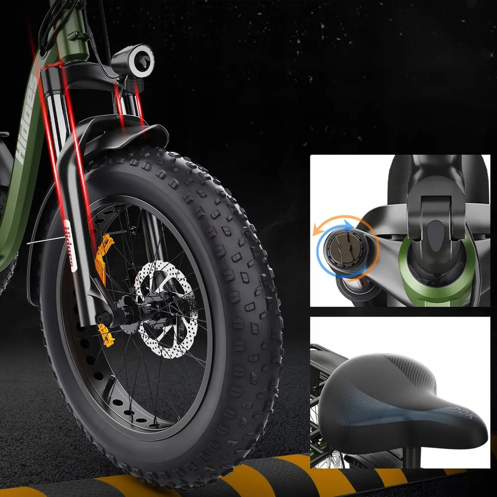 Batería de litio extraíble 48V20Ah para bicicleta eléctrica Hidoes HD-ET1