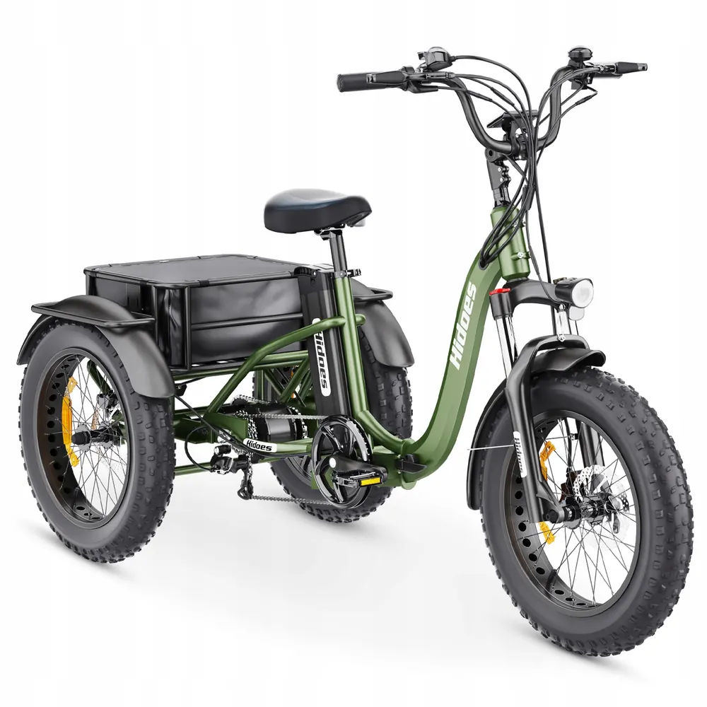Vista lateral de la bicicleta eléctrica Hidoes HD-ET1 750W con batería 48V20Ah