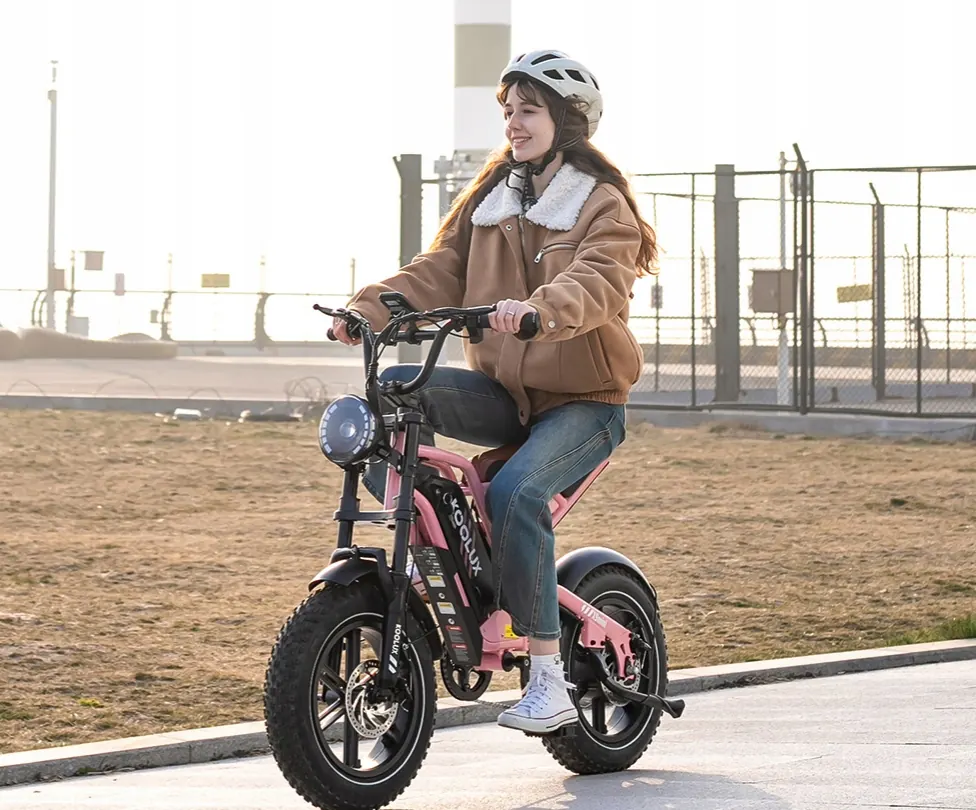 Bicicleta eléctrica Koolux X9 Mini negra con batería 48V 13AH