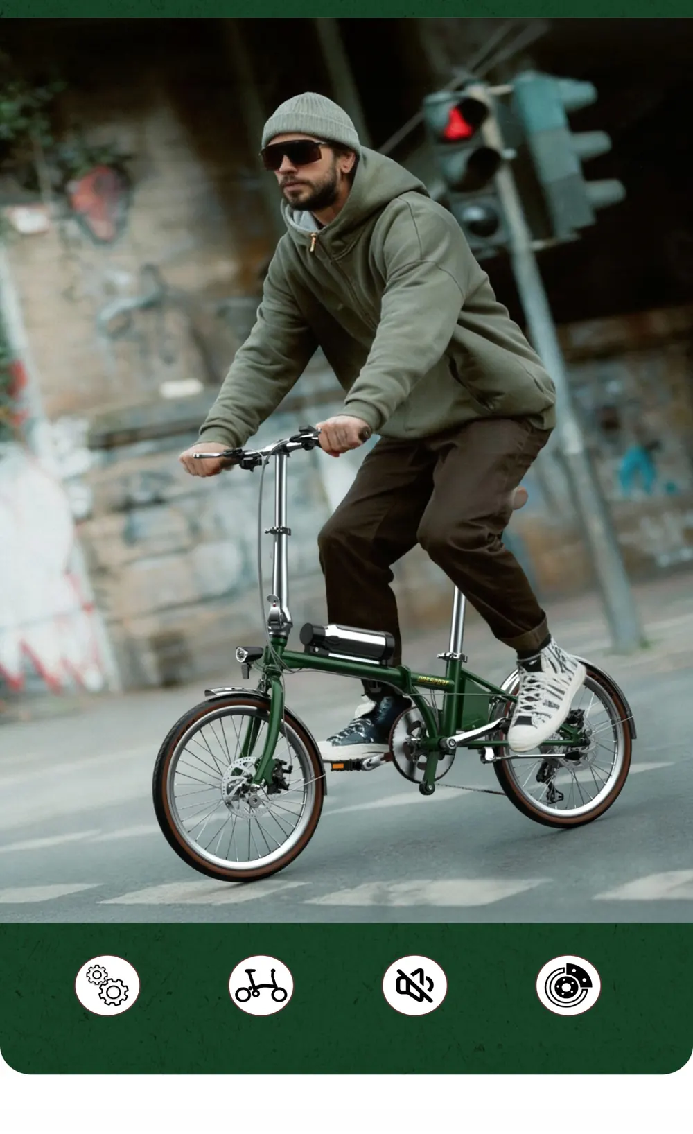 ONESPORT OT02 PRO Bicicleta Eléctrica Urbana Ligera image 9