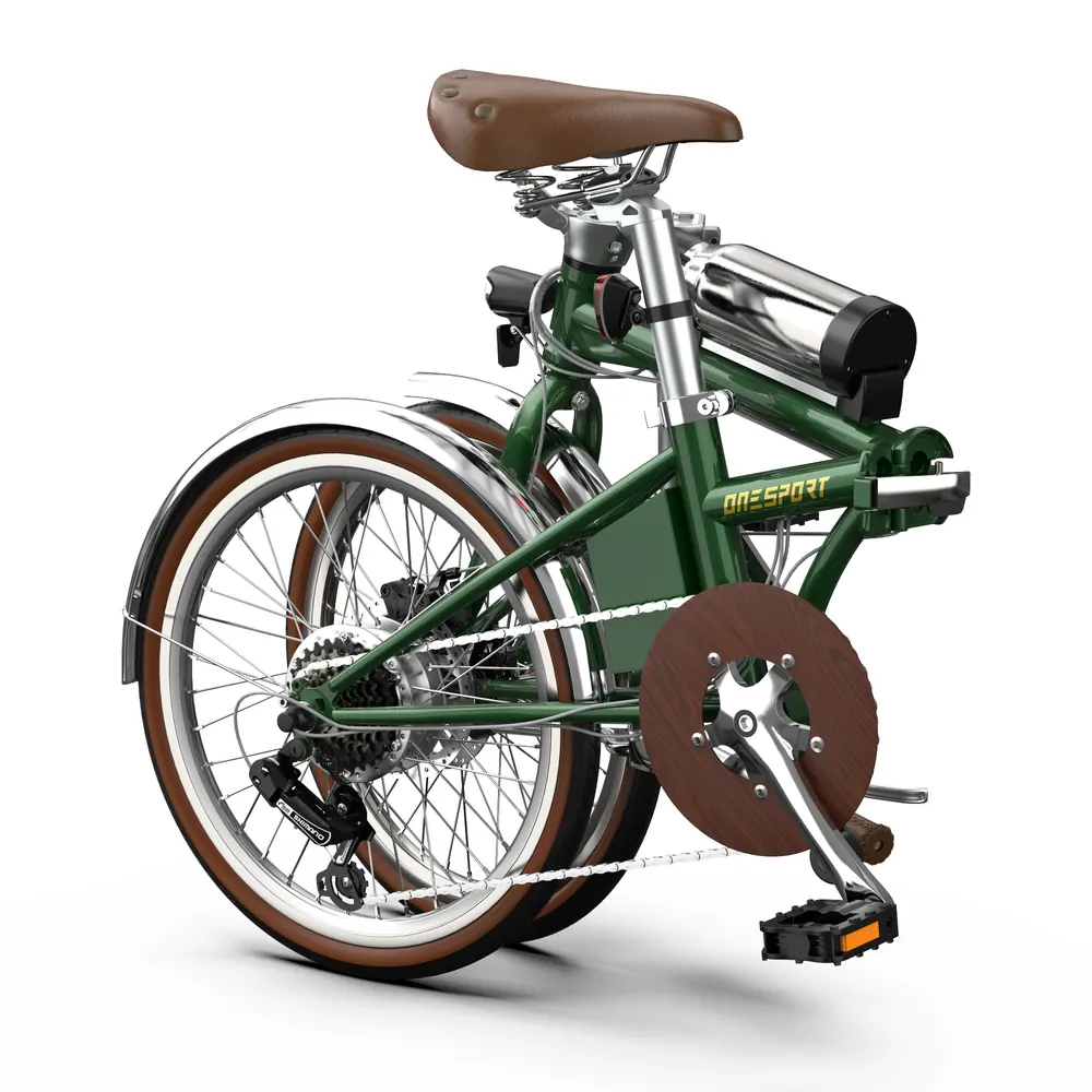 Bicicleta eléctrica urbana ONESPORT OT02 PRO 250W con Shimano, ligera y unisex