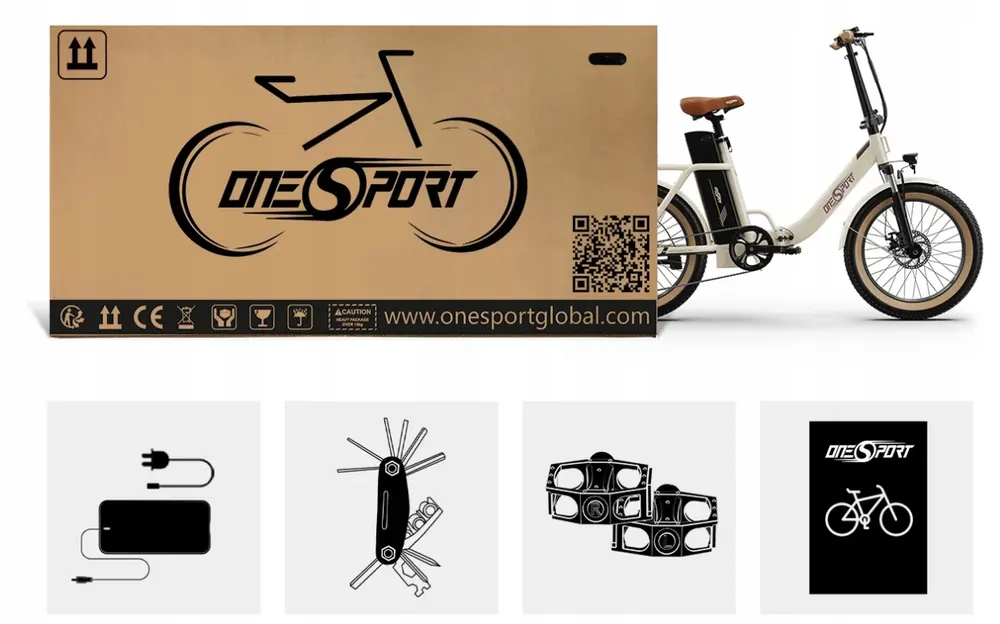 ONESPORT OT16-2 Bicicleta Eléctrica Plegable image 13