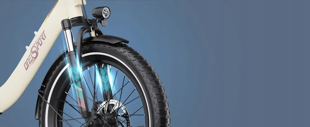 Modelo ONESPOT OT16-2 bicicleta eléctrica plegable 48V 17Ah autonomía 120 km