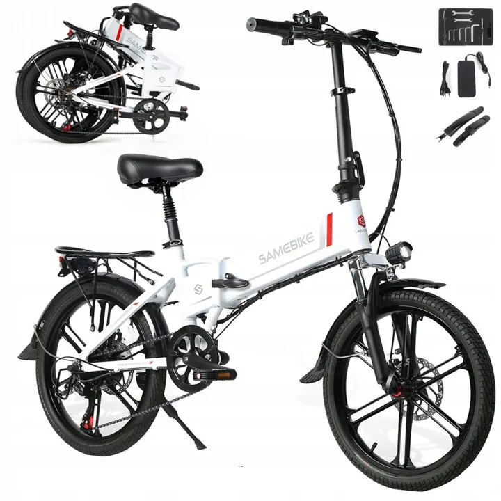 Bicicleta eléctrica urbana plegable SAMEBIKE 20LVXD30-II 48V