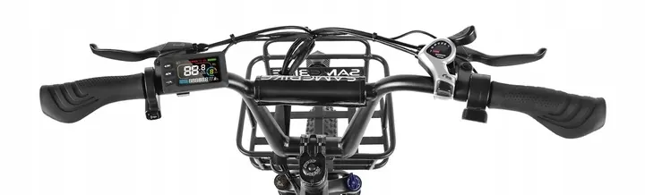 Bicicleta eléctrica Samebike C05 Pro 20 pulgadas con cuadro resistente y diseño unisex.