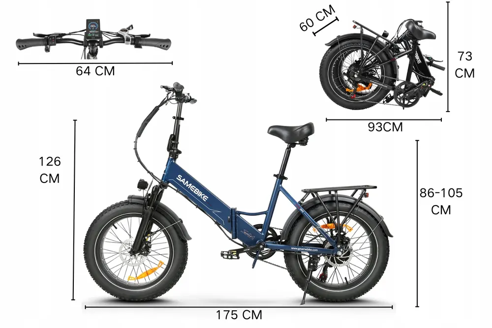SAMEBIKE LOTDM200-II en embalaje original, lista para montar