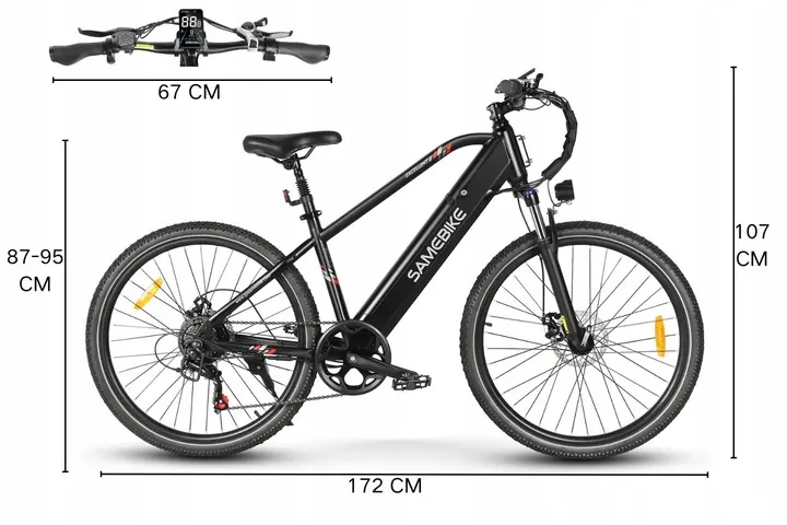 SAMEBIKE RS-A01 Bicicleta Eléctrica MTB image 15