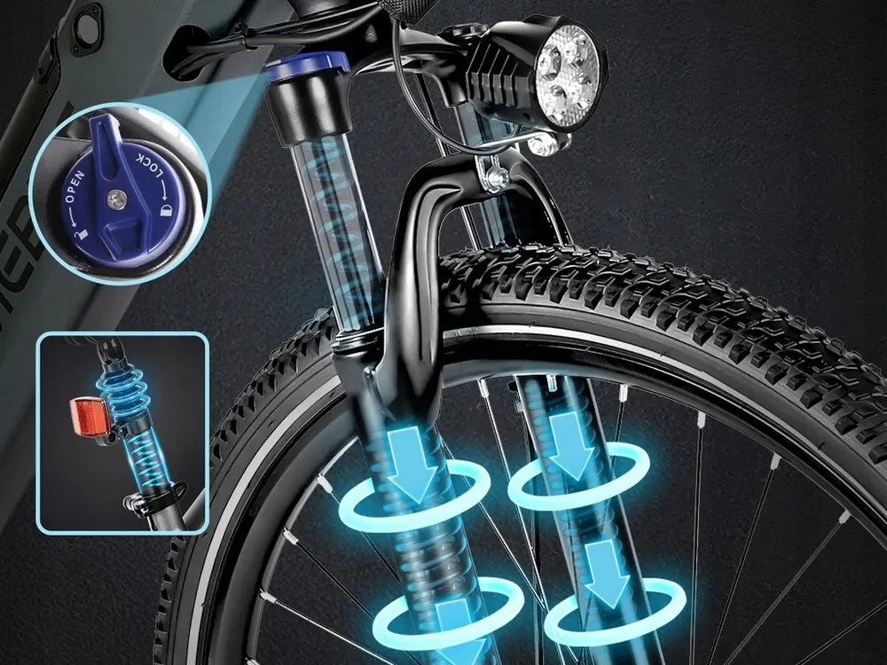 Cuadro de 16 pulgadas en bicicleta eléctrica SAMEBIKE RS-A01 MEN1.0.